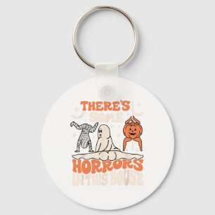 Es gibt einige Horror in diesem Haus Ghost Pumpkin Schlüsselanhänger