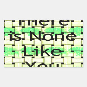 Es gibt etwas Anderes als das Woven African Text D Rechteckiger Aufkleber