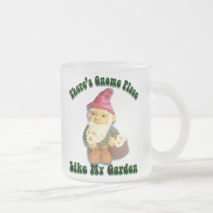 Es gibt Gnome-Platz wie meine Garten-mattierte Mattglastasse
