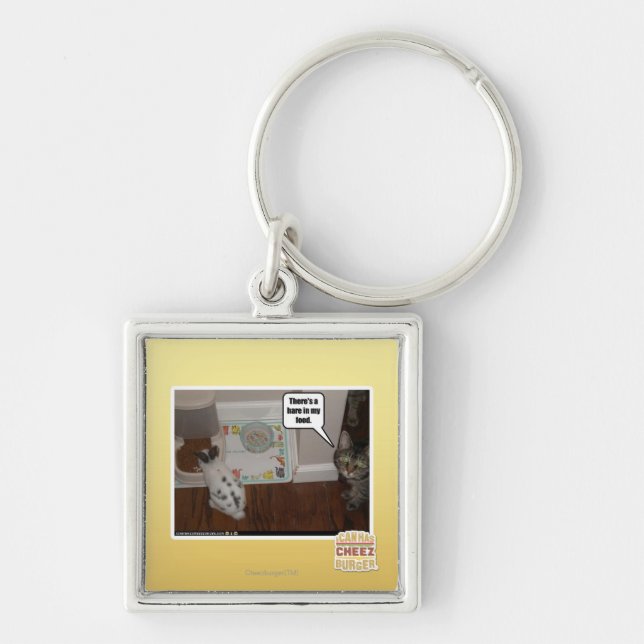 Es gibt Hasen in meiner Nahrung Schlüsselanhänger (Vorne)