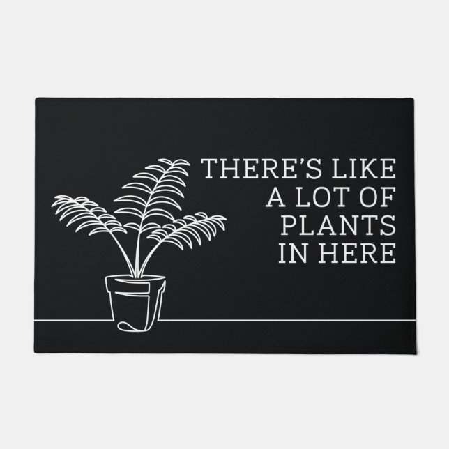 Es gibt hier wie viele Pflanze Fußmatte (Vorderseite)