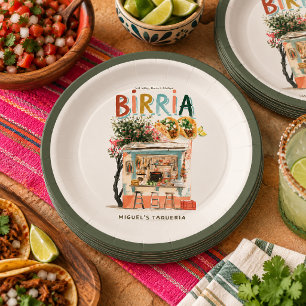 Es gibt immer Birria Family Taqueria Pappteller