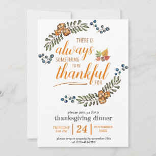 Es gibt immer etwas, wofür man dankbar ist einladung