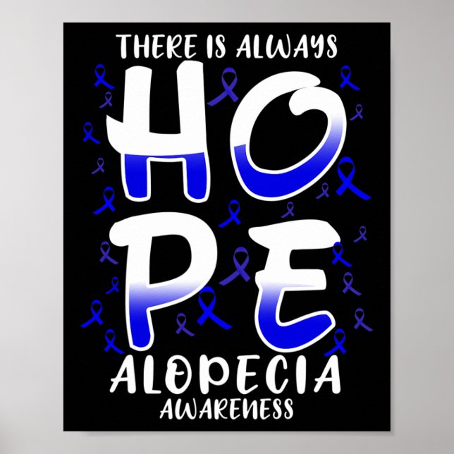 Es gibt immer Hoffnung. Alopezie Poster (Vorne)