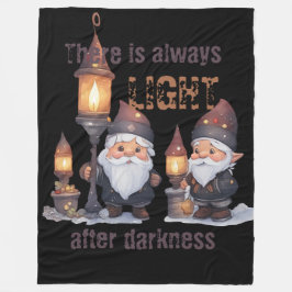 Es gibt immer Licht nach Dunkelheit Fleecedecke