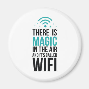 Es gibt in der Luft magisch, die Wi-Fi genannt Magnet