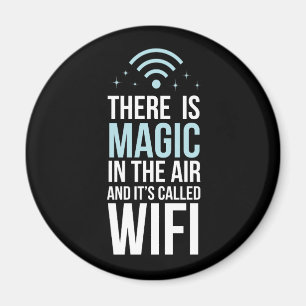 Es gibt in der Luft magisch, die Wi-Fi genannt Magnet