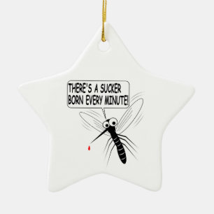 Es gibt jede Minute einen Saucker Geboren Keramik Ornament