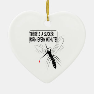 Es gibt jede Minute einen Saucker Geboren Keramik Ornament