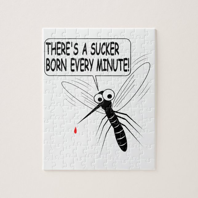 Es gibt jede Minute einen Saucker Geboren Puzzle (Vertikal)