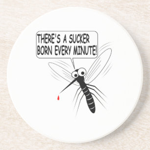 Es gibt jede Minute einen Saucker Geboren Sandstein Untersetzer