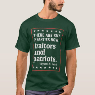 ES GIBT JETZT ABER 2 PARTY Verräter und Patrioten. T-Shirt