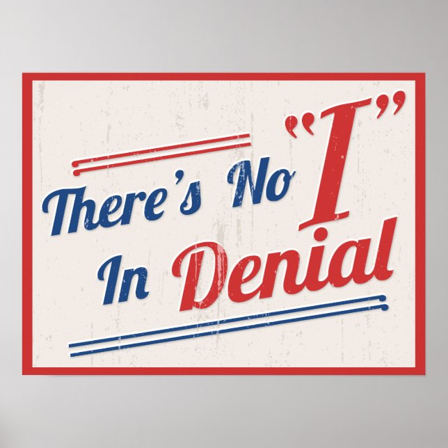 Es gibt kein "Ich" im Leugnen Poster (Vorne)