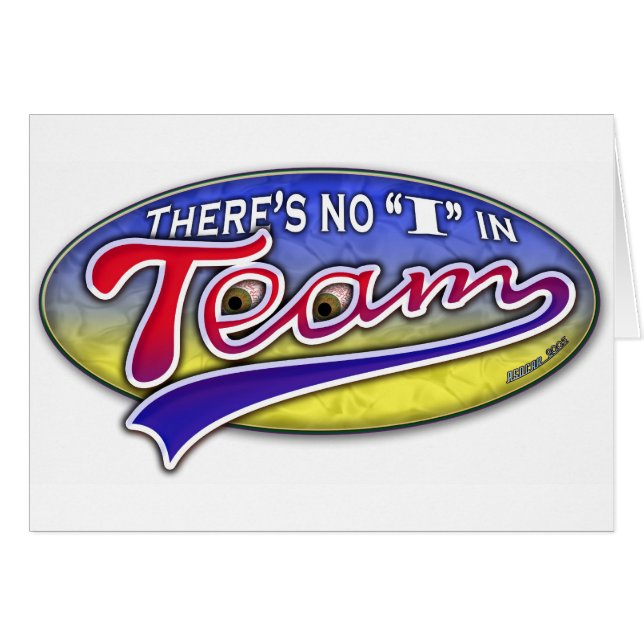 Es gibt kein "ich" im Team (Vorderseite (Horizontal))
