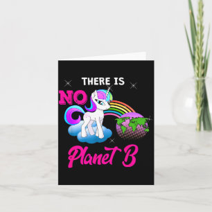 Es gibt kein Planet B Einhorn Karte