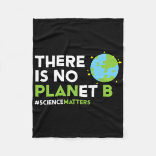 Es gibt kein Planet B T Shirt Earth Day Awareness Fleecedecke