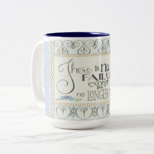 Es gibt kein Versagen / ICH BIN Entschlossen Kaffe Zweifarbige Tasse