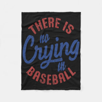 Es gibt kein Weinen in Baseball Vintag Game Day Ba Fleecedecke