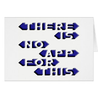 Es gibt keine APP für dieses