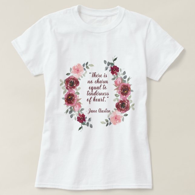 Es gibt keine Chance, Austen Zitat für Frauen zu m T-Shirt (Design vorne)