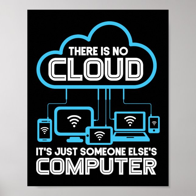 Es gibt keine Cloud-Programmierung Poster (Vorne)