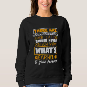 Es gibt keine Ex-Mechaniker Mechanische Mechaniker Sweatshirt