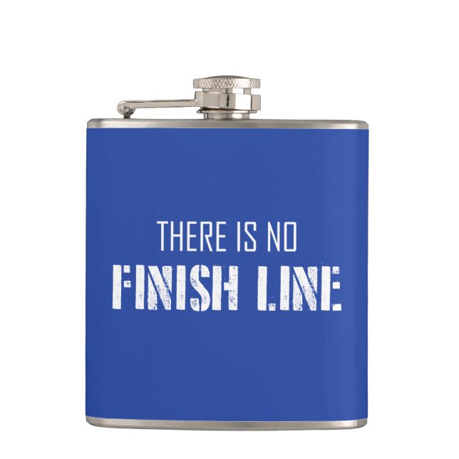 Es gibt keine finale Linie Flachmann (Vorderseite)