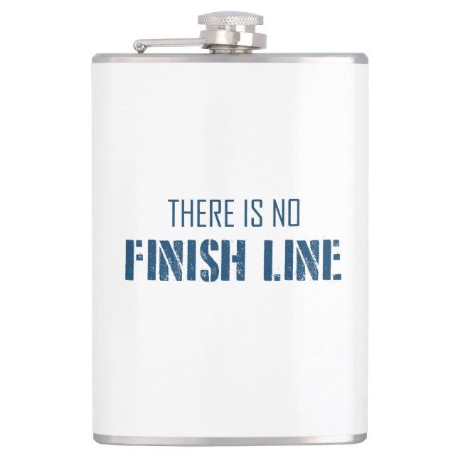 Es gibt keine finale Linie Flachmann (Vorderseite)