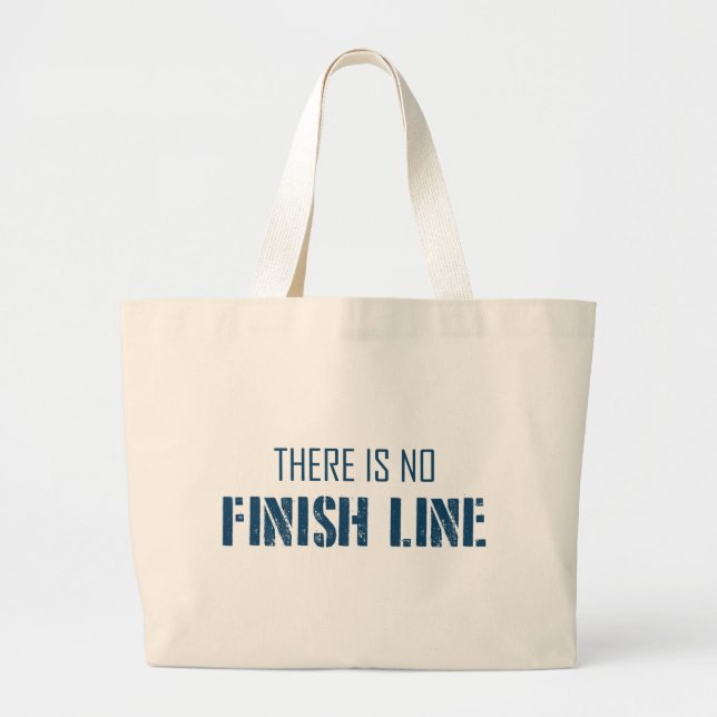 Es gibt keine finale Linie Jumbo Stoffbeutel (Vorne)