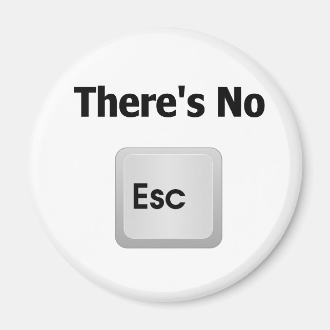 Es gibt keine Flucht Magnet (Vorne)