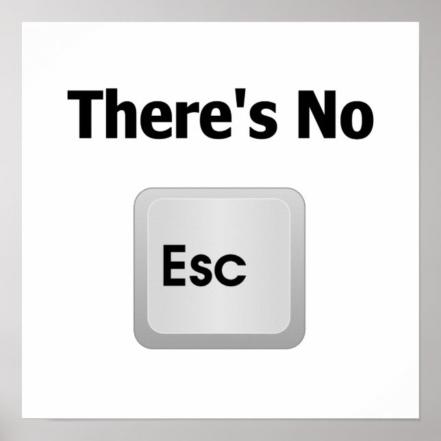 Es gibt keine Flucht Poster (Vorne)