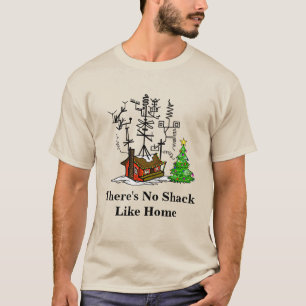 Es gibt keine Hütte wie das Zuhause Ham Weihnachts T-Shirt