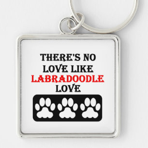 Es gibt keine Liebe wie Labradoodle Liebe Schlüsselanhänger