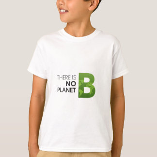 Es gibt keine Planet-B-Typografie - Grüne Erde T-Shirt