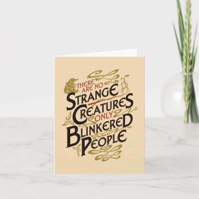 Es gibt keine seltsamen Kreaturen Karte (Vorderseite)