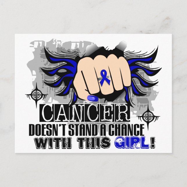 Es gibt keinen Chance-Colon-Krebs Postkarte (Vorderseite)