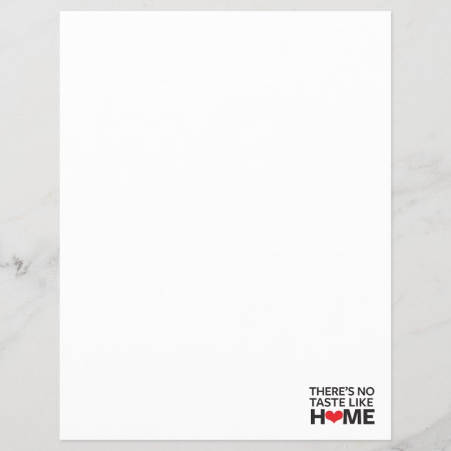 Es gibt keinen Geschmack wie Zuhause Flyer (Vorne)
