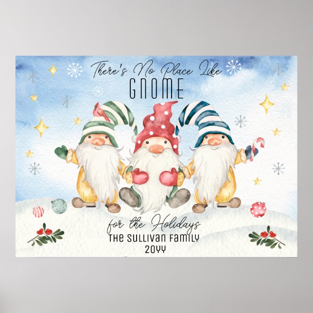 Es gibt keinen Ort wie Gnome für den Urlaub Poster (Vorne)