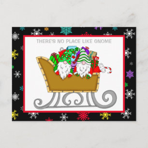 Es gibt keinen Ort wie Gnome, Weihnachtskarte Postkarte
