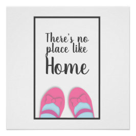 Es gibt keinen Ort wie Zuhause House Erwärmung Poster