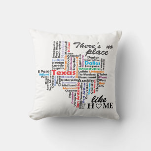 Es gibt keinen Ort wie Zuhause in texas Kissen