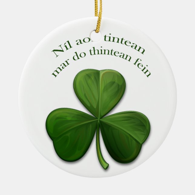 Es gibt keinen Ort wie Zuhause Keramik Ornament (Vorne)