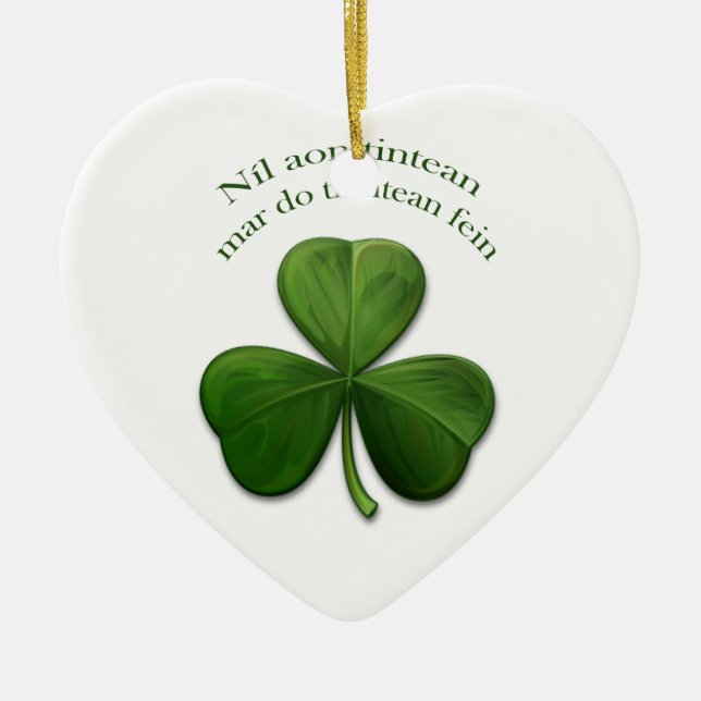 Es gibt keinen Ort wie Zuhause Keramikornament (Vorne)