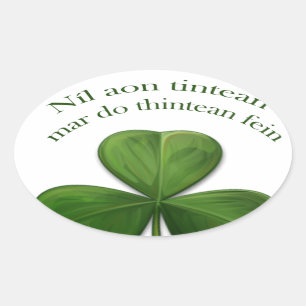 Es gibt keinen Ort wie Zuhause Ovaler Aufkleber