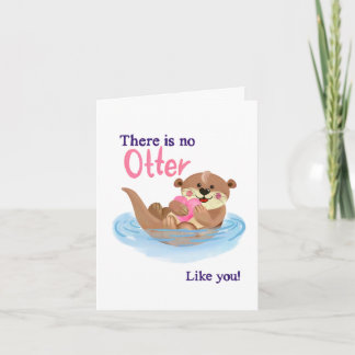 Es gibt keinen OTTER wie dich - Tier Wortspiel Karte
