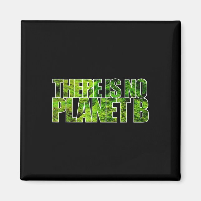Es gibt keinen Planet B T Shirt Klimaschutz Magnet (Vorne)