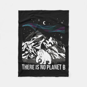 Es gibt keinen Planet-B-Umweltschutz Fleecedecke