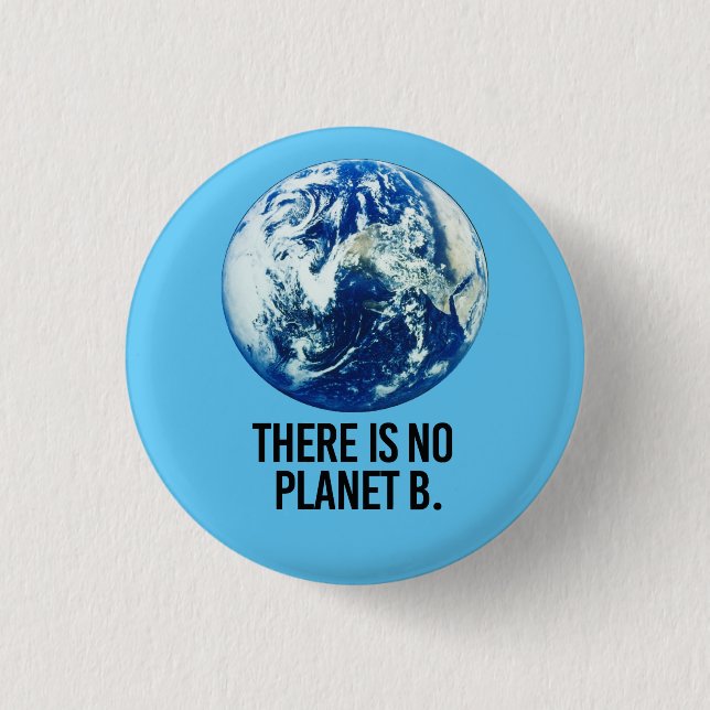 Es gibt keinen Planeten B Button (Vorderseite)