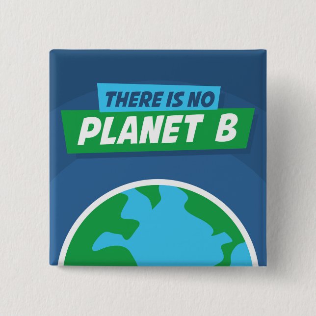 Es gibt keinen Planeten B Button (Vorderseite)