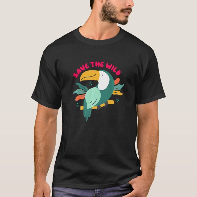 Es gibt keinen Planeten B, der die Wildnis Rette T-Shirt (Vorderseite)